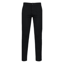 35 - PANTALON PRO COUPE DROITE NOIR - BRODERIE LOGO - 1