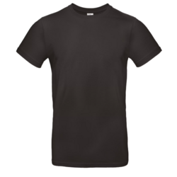 31 - TEE-SHIRT MANCHES COURTES NOIRE SGM - BRODERIE LOGO C�UR + BRODERIE  ""SGM"" EN DESSOUS DU LOGO - 1