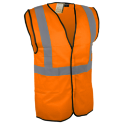 47 - CHASUBLE HV ORANGE - MARQUAGE LOGO C�UR ET DOS