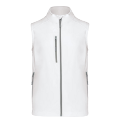 16 - BODYWARMER SOFTSHELL BLANC - LOGO COEUR - 4