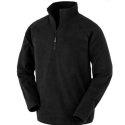 24 - VESTE MICRO POLAIRE COL ZIPP&Eacute; (SGM)* NOIRE - BRODERIE LOGO C�UR VELCRO DEVANT AMOVIBLE "SECURITE" - 4