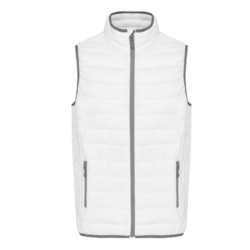 10 - DOUDOUNE MATELASSEE SANS MANCHES BLANCHE - BRODERIE COEUR - 4