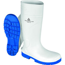 Bottes de s&eacute;curit&eacute; KEMIS S4 SRC CI BLANC BLEU Rungis