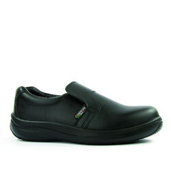 Mocassins de s&eacute;curit&eacute; femme EBANITE S2 SRA NOIR Rungis