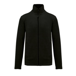 VESTE MICROPOLAIRE ZIPP&Eacute;E HOMME BLACK