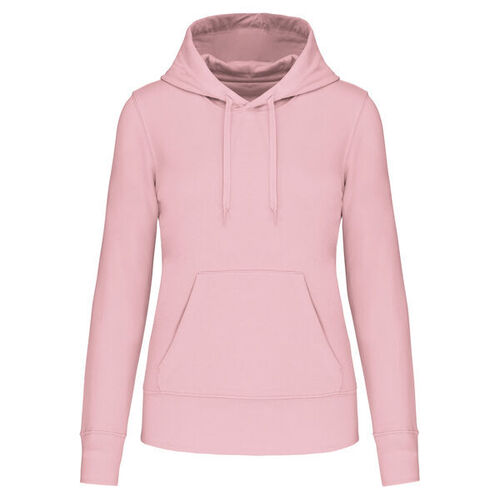 Sweat-shirt &agrave; capuche K4028 PALE PINK