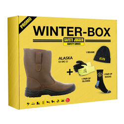 Box bottes fourr&eacute;es cuir + gants + chaussettes + bonnet Rungis