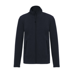 VESTE MCROPOLAIRE ZIPEE FEMME MARINE + BRODERIE C�UR CEMAFROID