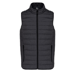 DOUDOUNE L&Eacute;G&Egrave;RE SANS MANCHES HOMME MARL DARK GREY + BRODERIE C�UR CEMAFROID