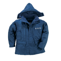 PARKA CONGELATION BLEU + BRODERIE C�UR TECNEA