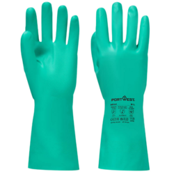 GANTS TREMPES NITRILE VERT TU